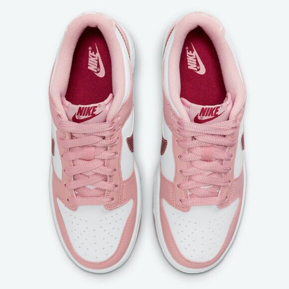 NIKE DUNK LOW PINK VELVET (GRADE SCHOOL) DO6485-600 FAST SHIPPING - Picture 4 of 8